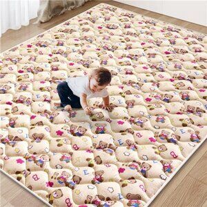 Baby Play Mat - 71" X 59",Premium Thicker Foam One-Piece Crawling Mat, Machine